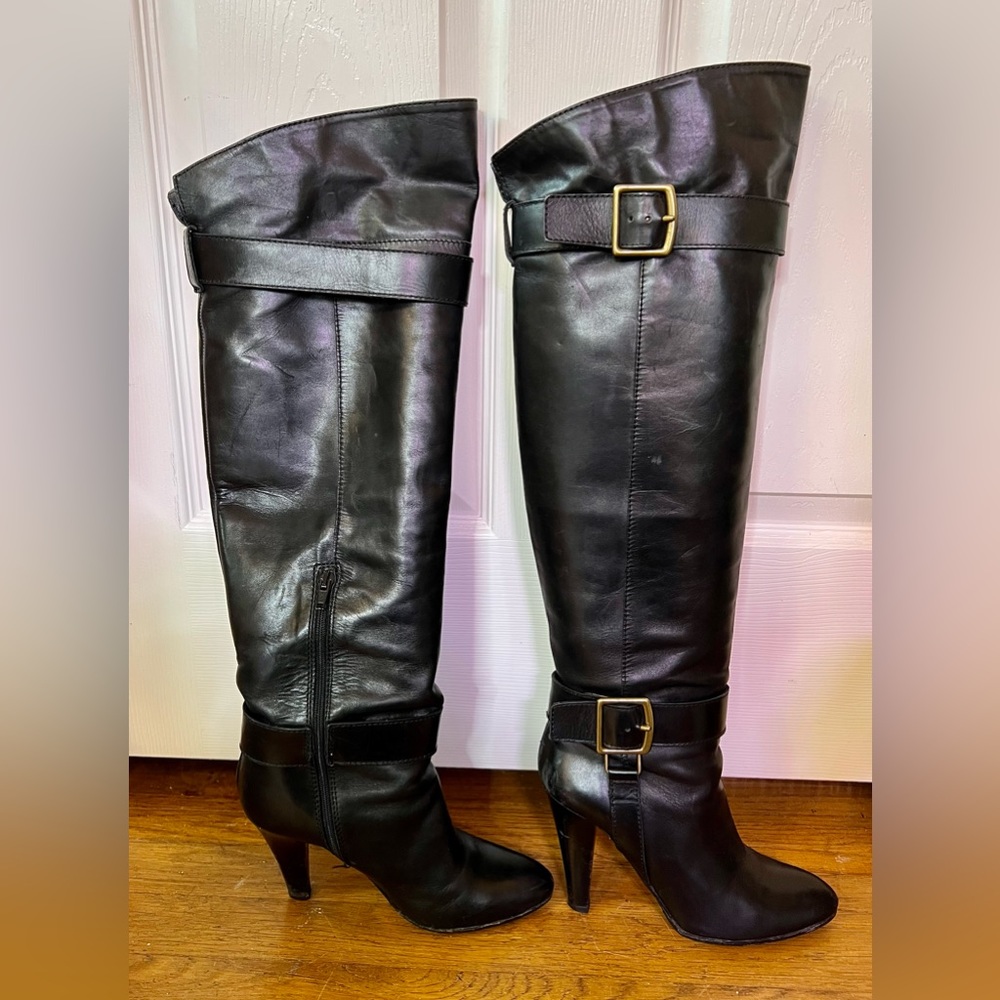 Coach Monet Q248 sz 7.5 Over the Knee Italian leather boots
